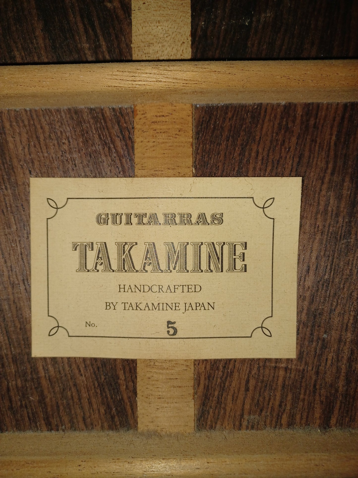Takamine No 5 Handmade Concert Classical Guitar Japan 1991