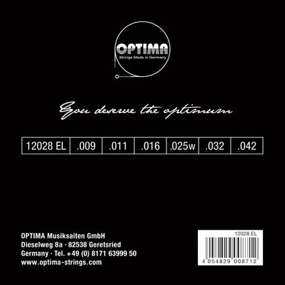 Optima Maxiflex 24K Gold Electric Guitar Strings 9-42