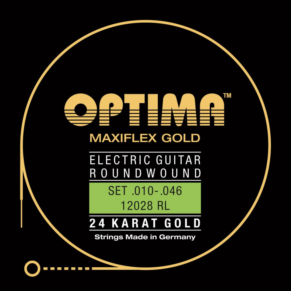 Optima Maxiflex 24K Gold Electric Guitar Strings 10-46