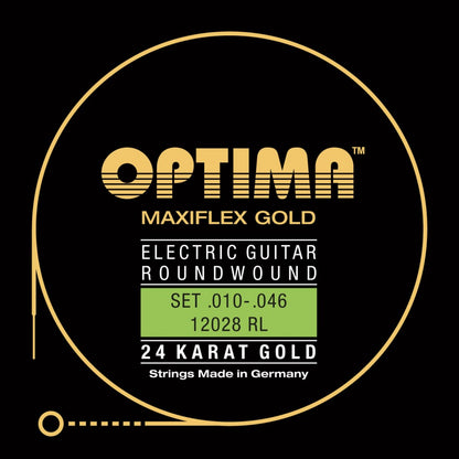 Optima Maxiflex 24K Gold Electric Guitar Strings 10-46