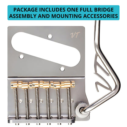 Vega-Trem VT2ND Teletrem Classic Telecaster Guitar Tremolo for TeleBridge (Open Box)