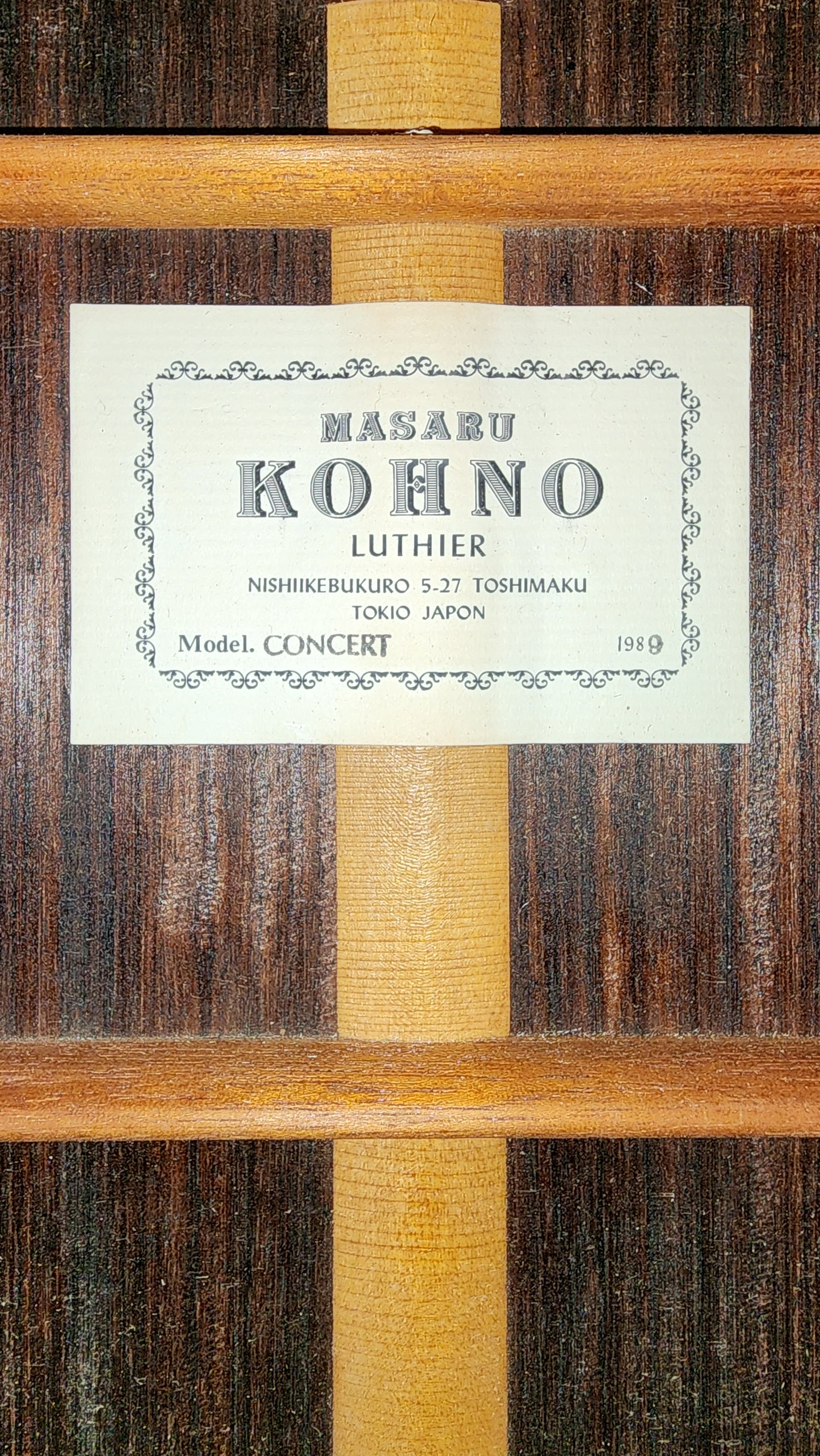 Masaru Kohno CONCERT Handmade Classical Guitar Japan 1989