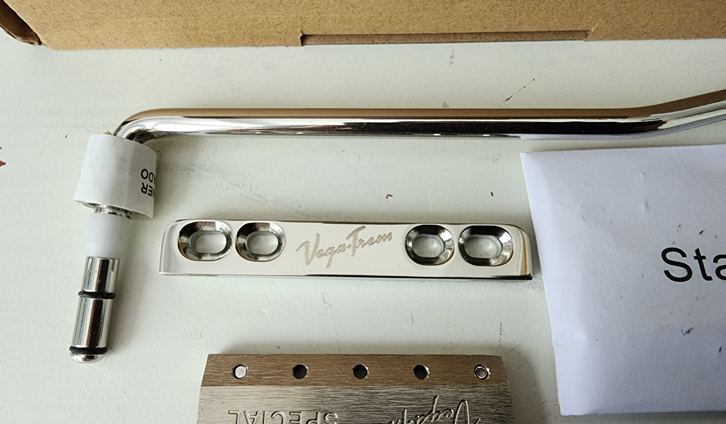 Vega Trem VT1 Special Standard Stratocaster Tremolo Bridge for Strat Glossy (Open Box)