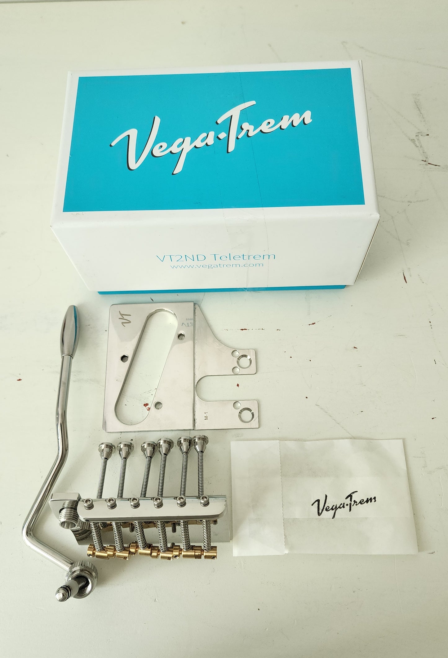 Vega-Trem VT2ND Teletrem Modern Telecaster Guitar Tremolo Bridge (Open Box)