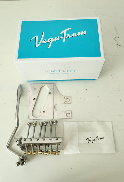 Vega-Trem VT2ND Teletrem Modern Telecaster Guitar Tremolo Bridge (Open Box)