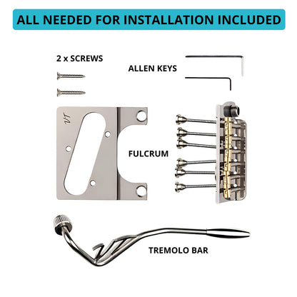 Vega-Trem VT2ND Teletrem Classic Telecaster Guitar Tremolo for TeleBridge (Open Box)