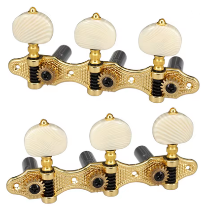 Tuning Machines for Classical Guitar 35mm Peg Spacing (Gold)