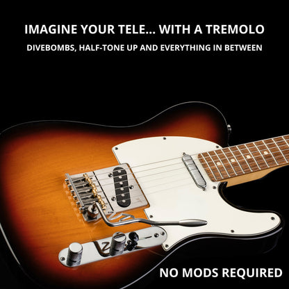 Vega-Trem VT2ND Teletrem Classic Telecaster Guitar Tremolo for TeleBridge (Open Box)