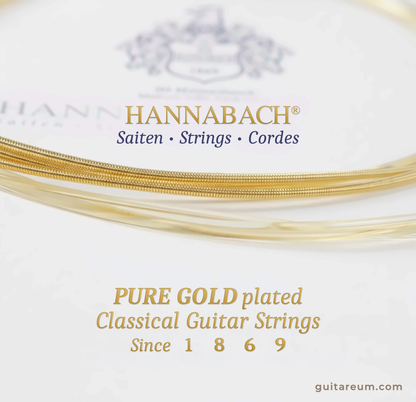 Hannabach 825 24K 纯金镀层古典吉他弦（高张力）