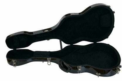 JW Eastman Fiberglass Classical Guitar Case with Backpack Straps & Hygrometer