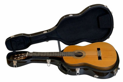 JW Eastman Fiberglass Classical Guitar Case with Backpack Straps & Hygrometer