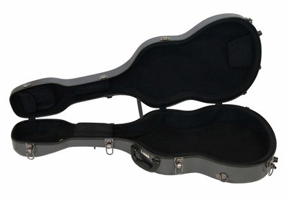JW Eastman Fiberglass Classical Guitar Case with Backpack Straps & Hygrometer