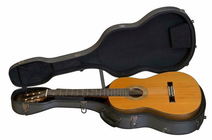 JW Eastman Fiberglass Classical Guitar Case with Backpack Straps & Hygrometer