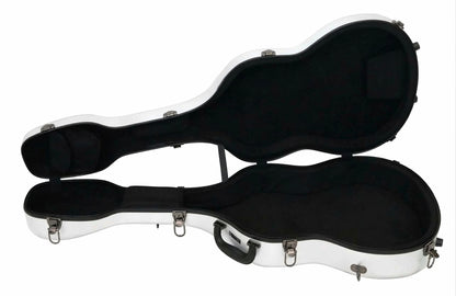 JW Eastman Fiberglass Classical Guitar Case with Backpack Straps & Hygrometer