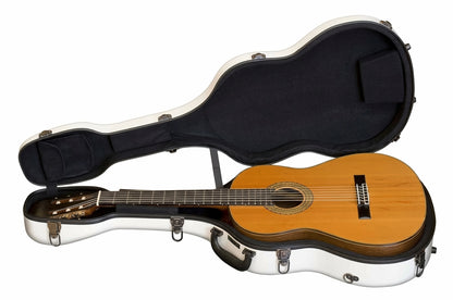 JW Eastman Fiberglass Classical Guitar Case with Backpack Straps & Hygrometer