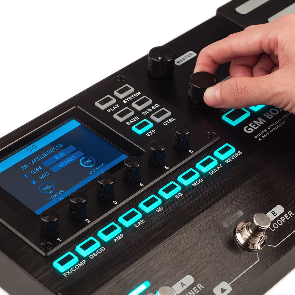 JOYO GEM BOX Series Guitar Multi-Effect Processor Built in Drum Machine IR Amp