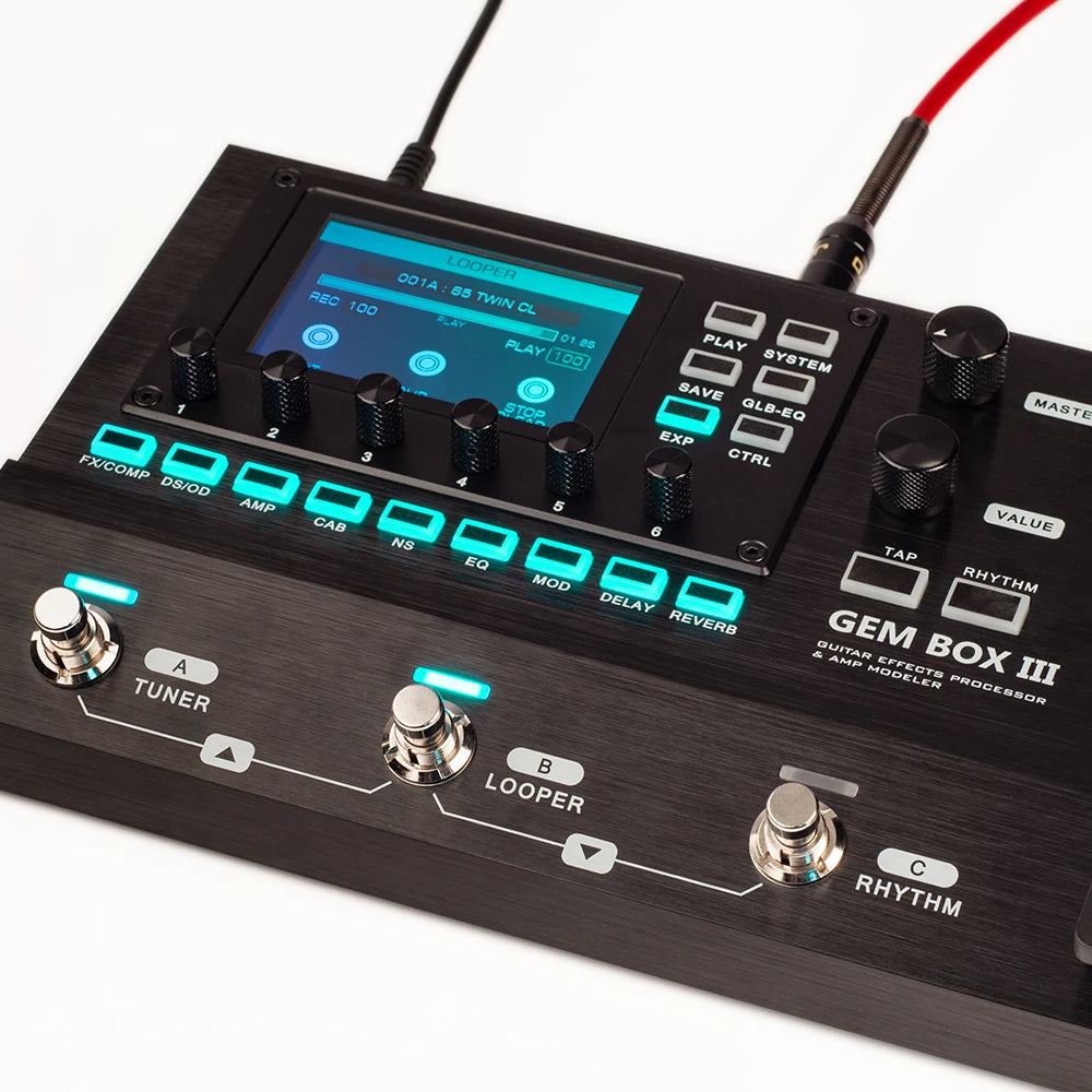 JOYO GEM BOX Series Guitar Multi-Effect Processor Built in Drum Machine IR Amp