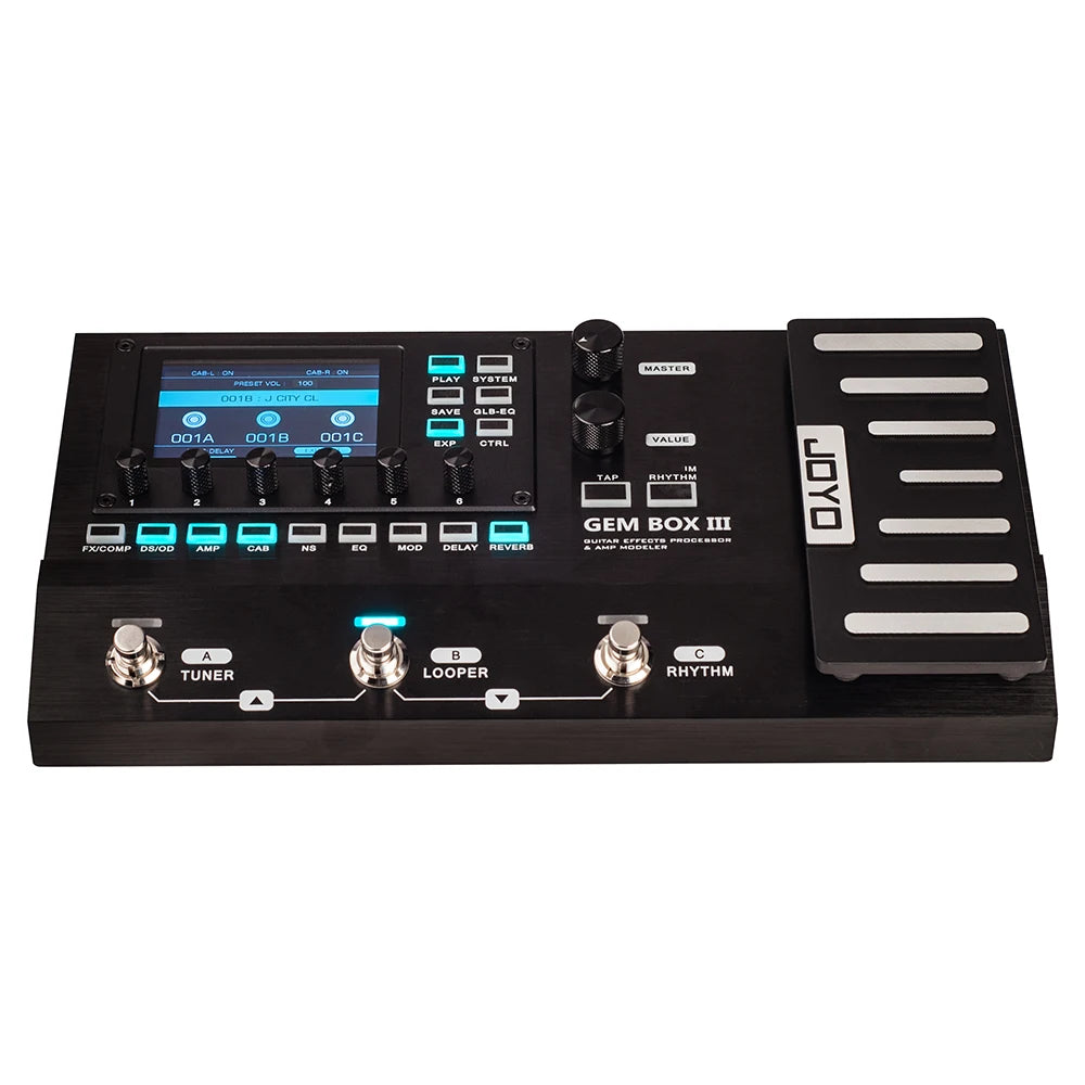 JOYO GEM BOX Series Guitar Multi-Effect Processor Built in Drum Machine IR Amp