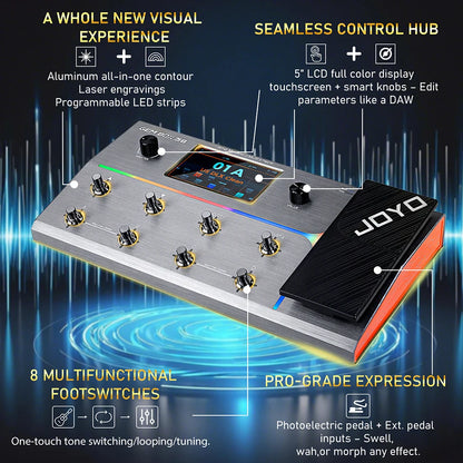 JOYO GEM BOX Series Guitar Multi-Effect Processor Built in Drum Machine IR Amp