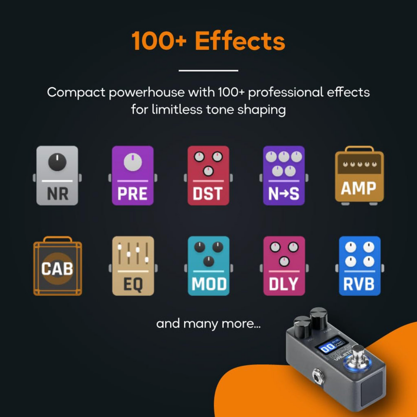Valeton GP-5 Multi-Effects Guitar Processor and USB Audio Interface
