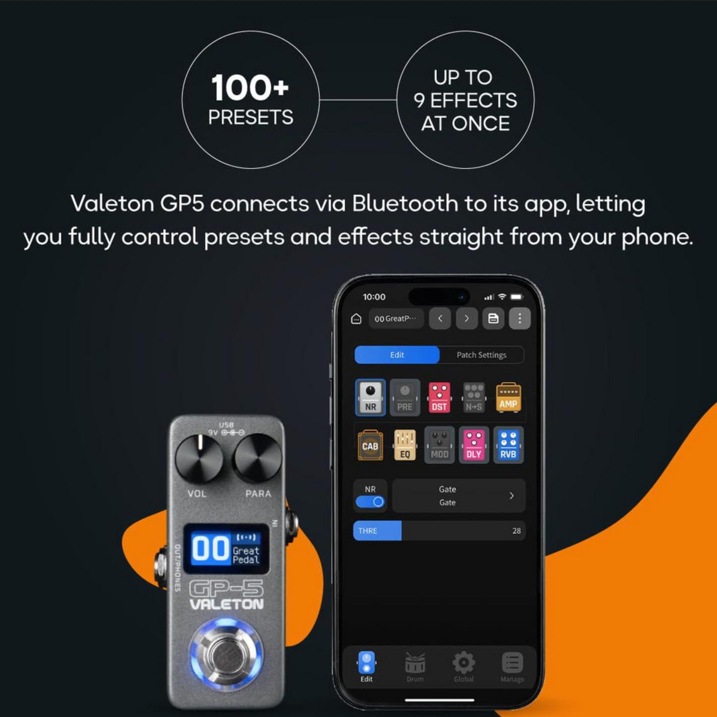 Valeton GP-5 Multi-Effects Guitar Processor and USB Audio Interface