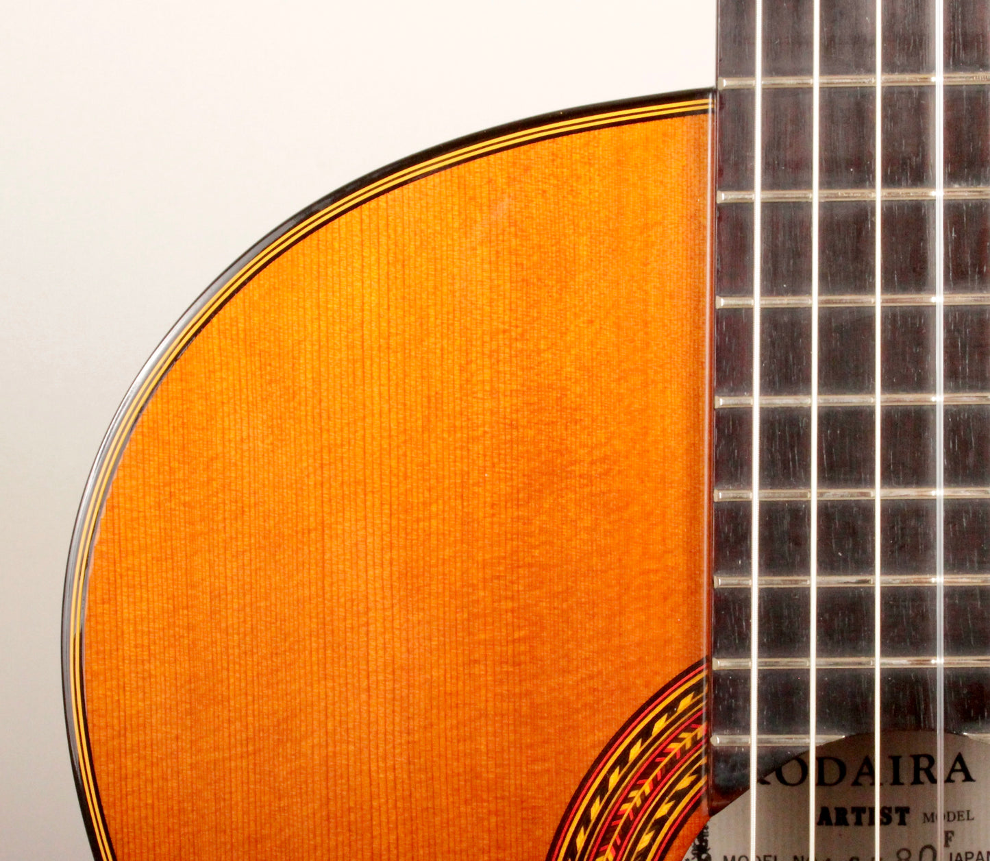 Kodaira AST-80F Flamenco Classical Guitar Solid Cedar, Cypress Back and Sides. Handmade in Japan