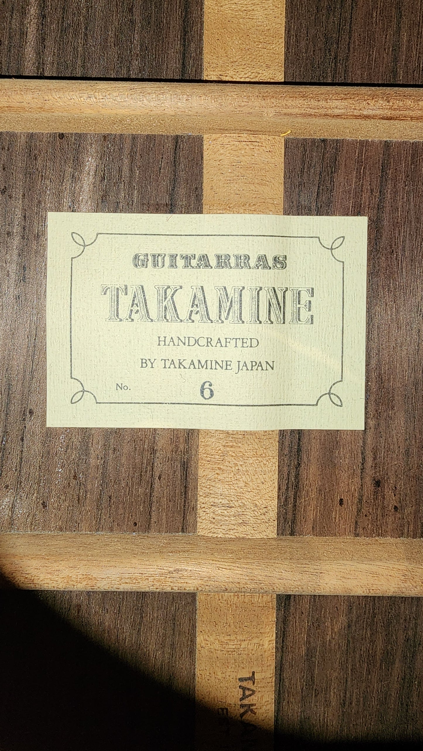 Takamine No 6 Handmade Concert Classical Guitar Japan 1985