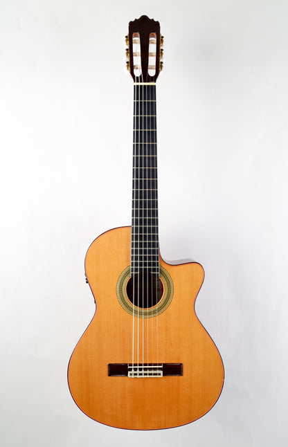 Jose Ramirez 2N-CWE Cutaway Nylon String Acoustic Electric Guitar Handmade in Spain 2008, Solid Cedar, IRW