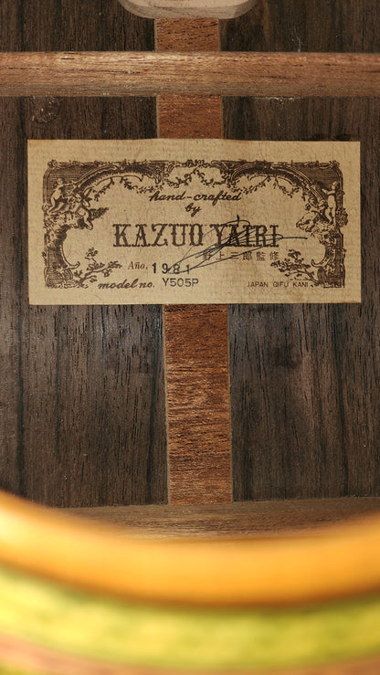 Kazuo Yairi Y505P Torres Style Handmade Classical Guitar 1981