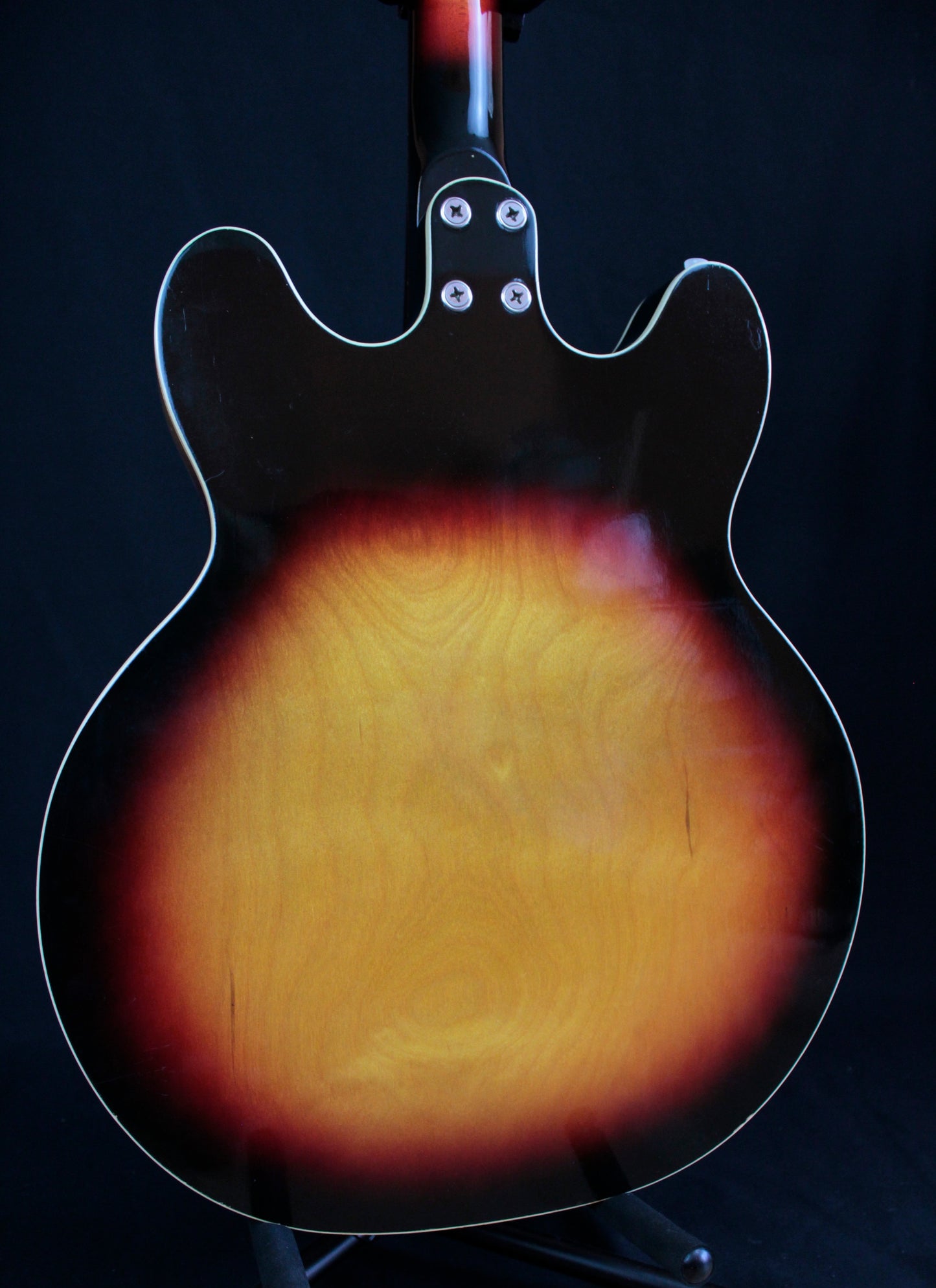 Harmony H22/1 Hollowbody Double Cutaway Bass Sunburst 1970s