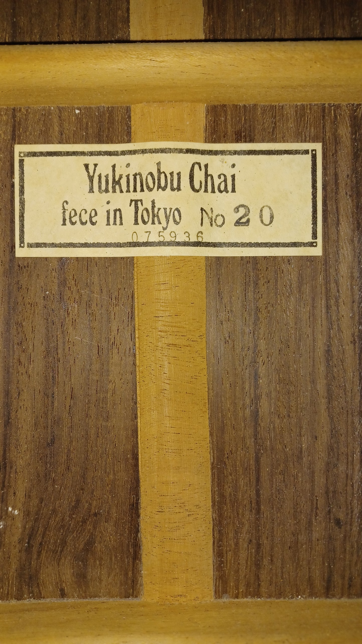 Yukinobu Chai No 20 Handmade Classical Guitar Japan 2002