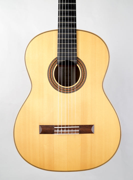 Wataru Tsuji S-2 Handmade Concert Classical Guitar 2012 Solid Spruce, IRW Signed by Tsuji