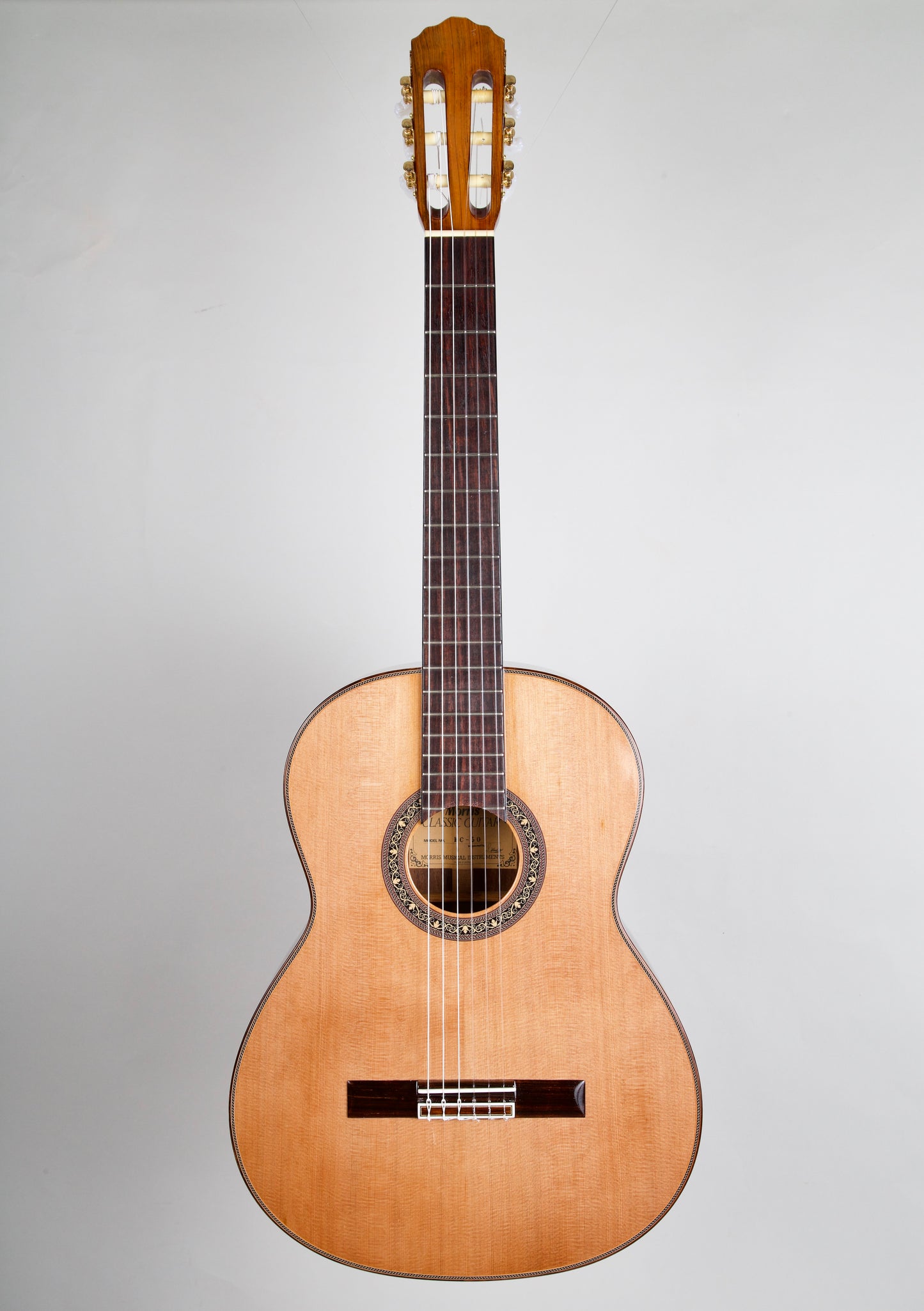 Morris MC-50 Classical Guitar Beautiful BRW Back Japan