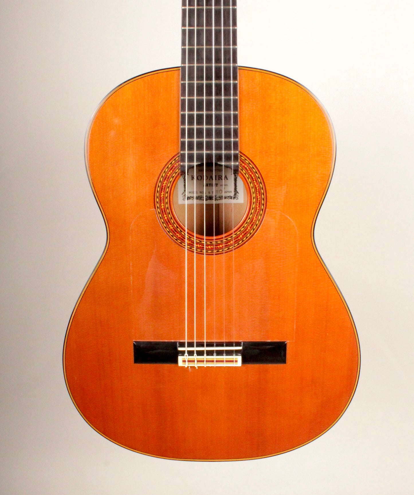 Kodaira AST-80F Flamenco Classical Guitar Solid Cedar, Cypress Back and Sides. Handmade in Japan