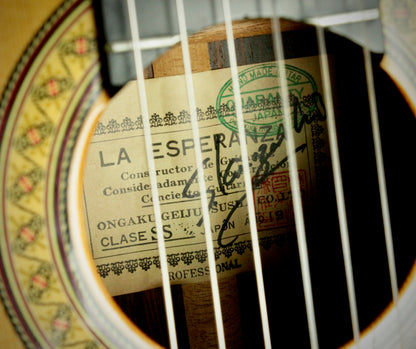 Masaru Matano La Esperanza PROFESSIONAL 1970s Handmade Classical Guitar BRW Signed by Luthier