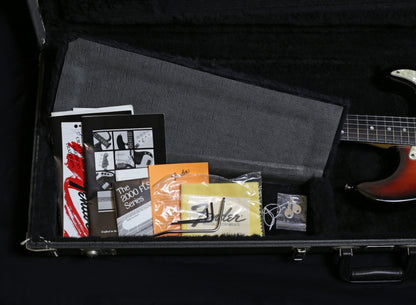 Fender Strat Ultra 1996 Sunburst 50th Anniversary Stratocaster Flame Maple Top, Ebony Fretboard