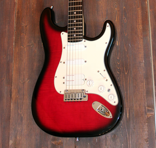 Fender Strat Plus Ultra Crimson Frost AAA Flame Maple Top 1990