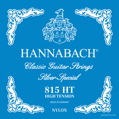 Hannabach 815 HT Silver Special Set Classical Guitar Strings High Tension
