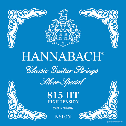 Hannabach 815 HT Silver Special Set Classical Guitar Strings High Tension