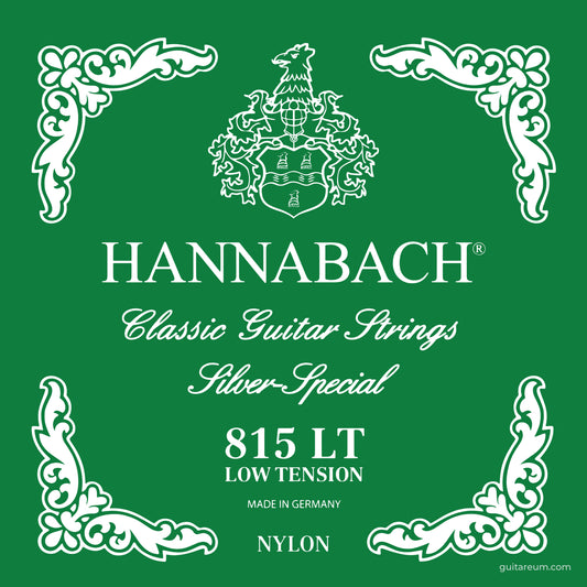 Hannabach 815 LT Silver Special Set Classical Guitar Strings Low Tension