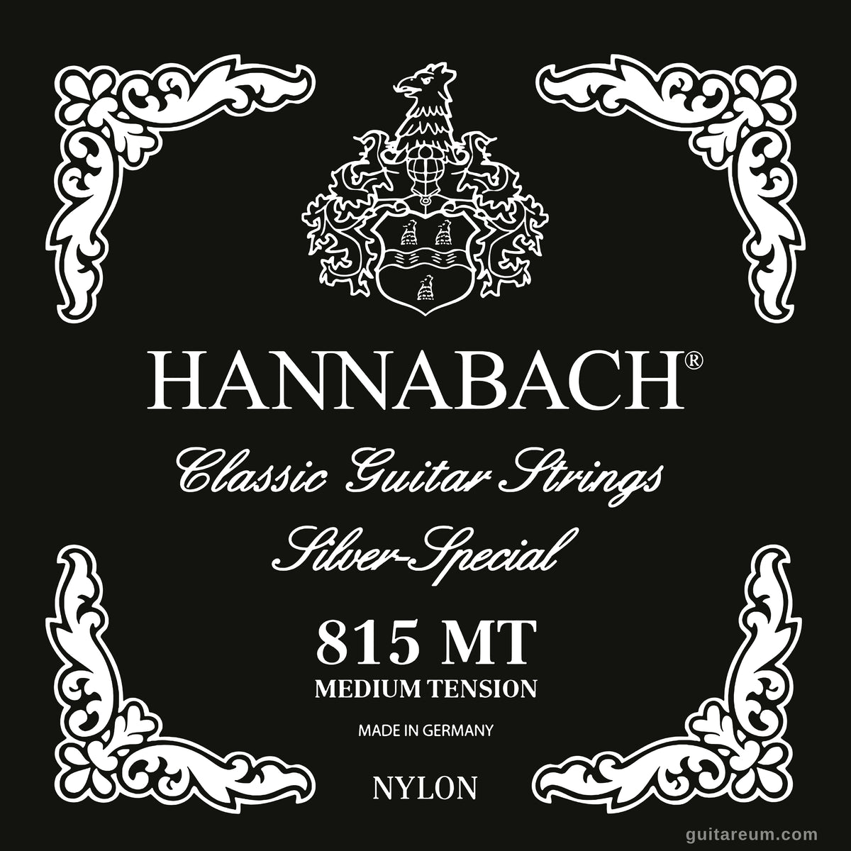 Hannabach 815 MT Silver Special Set Classical Guitar Strings Medium Tension