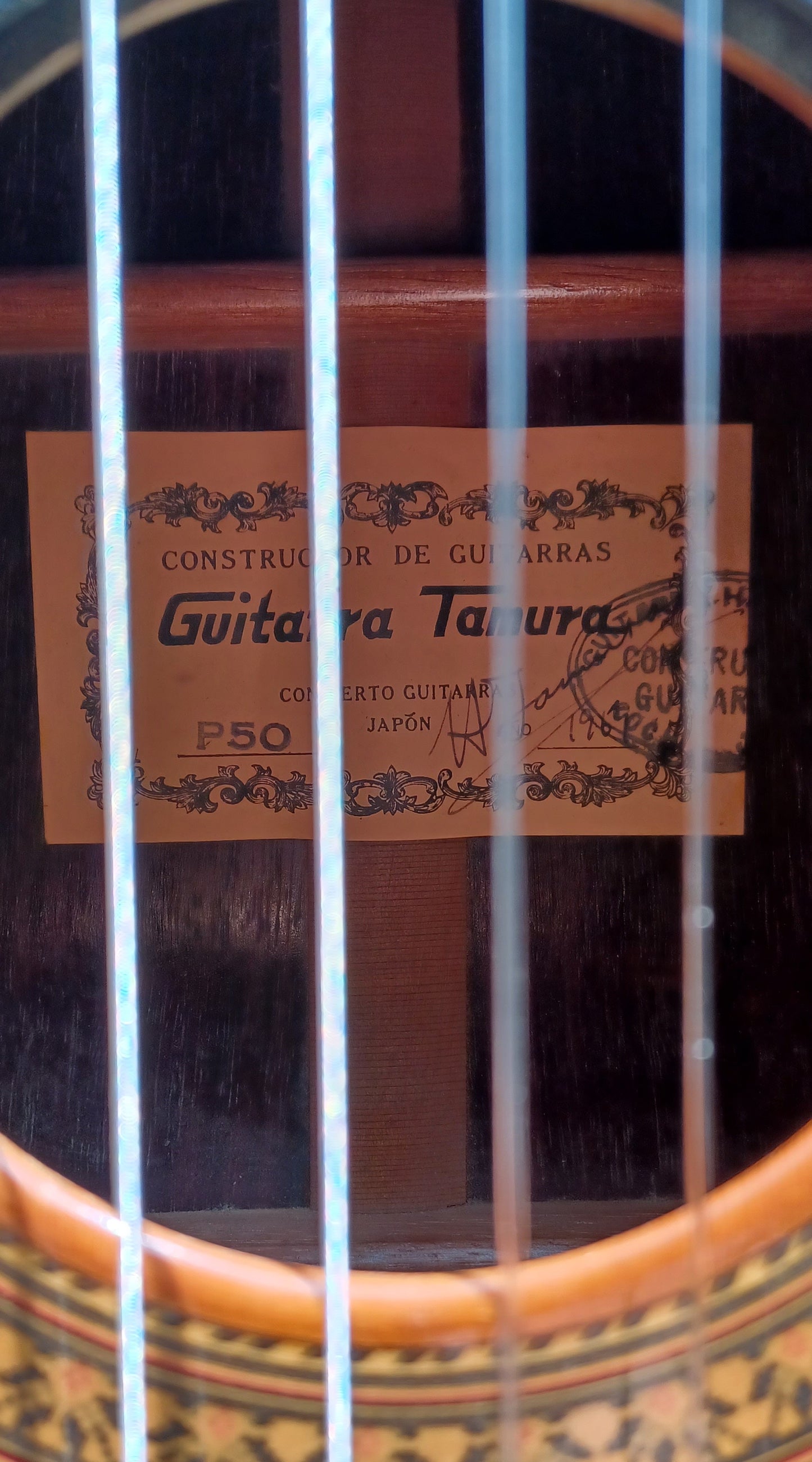 Hiroshi Tamura P50 Handmade Classical Guitar Signed by Tamura Japan 1969