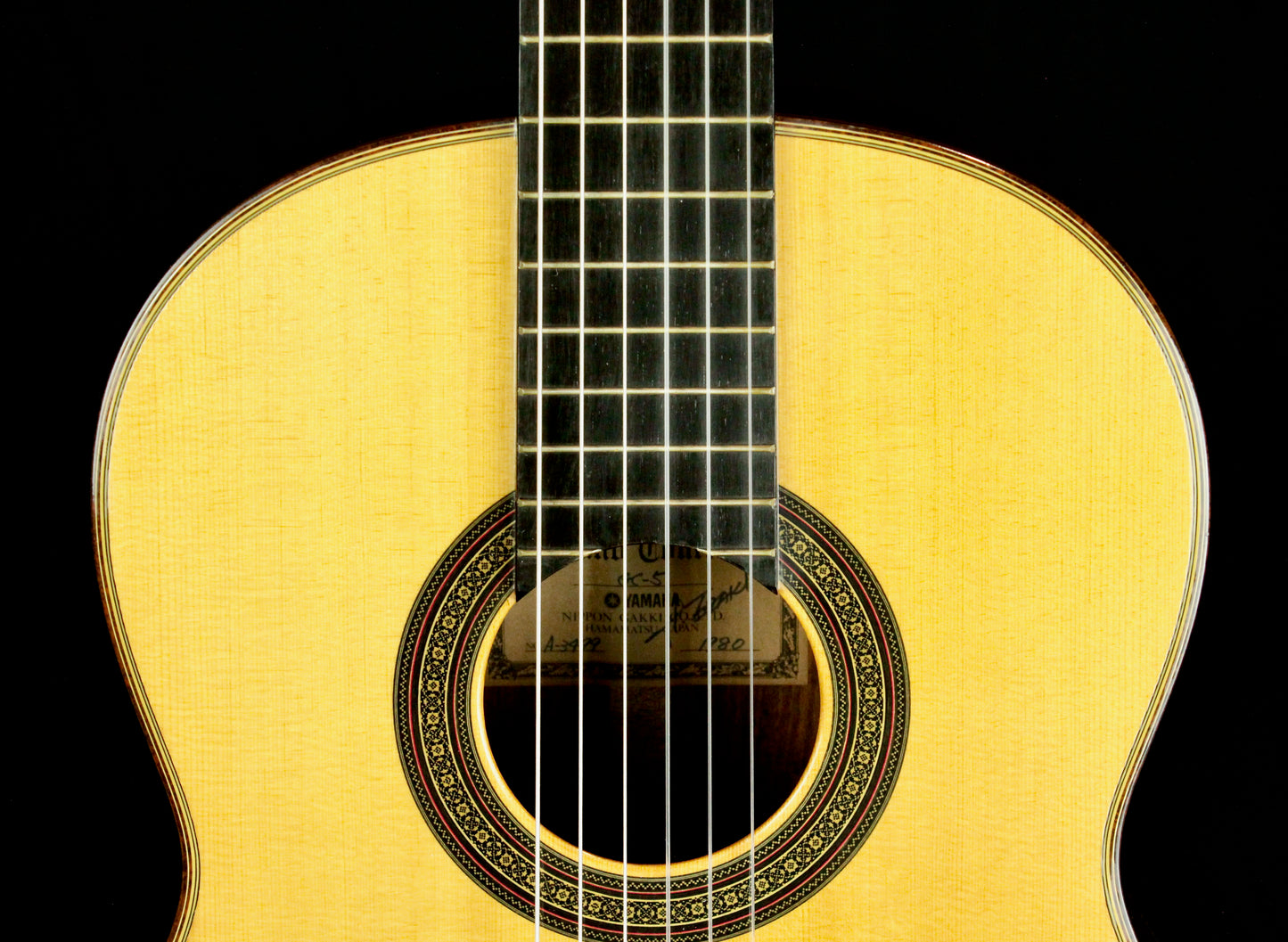 Yamaha GC-5 Grand Concert Classical Guitar Signed by Ezaki, Solid Ezo Spruce, IRW 1980