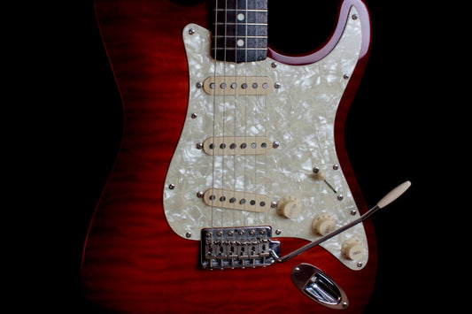 Fender Stratocaster 62 Reissue Cherry Burst Foto Flame MIJ 1995