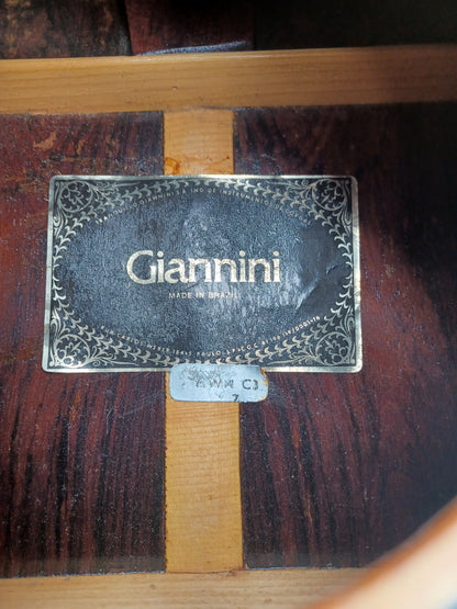 Giannini AWN C1 Classical Guitar Spruce Top, BRW Back and Sides, Brazil 1970s (642 mm Scale)