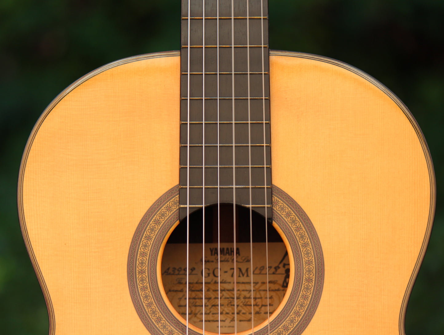Yamaha GC-7M Concert Classical Guitar Shuhiro Harada, Solid Spruce, Indian Rosowood 1978