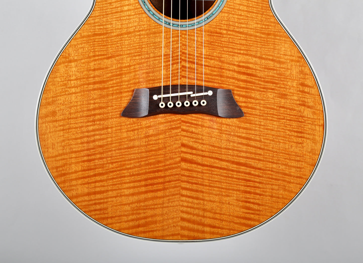 Takamine PT-108 Solid Flamed Sycamore OOO Acoustic-Electric Guitar, Japan 2000s