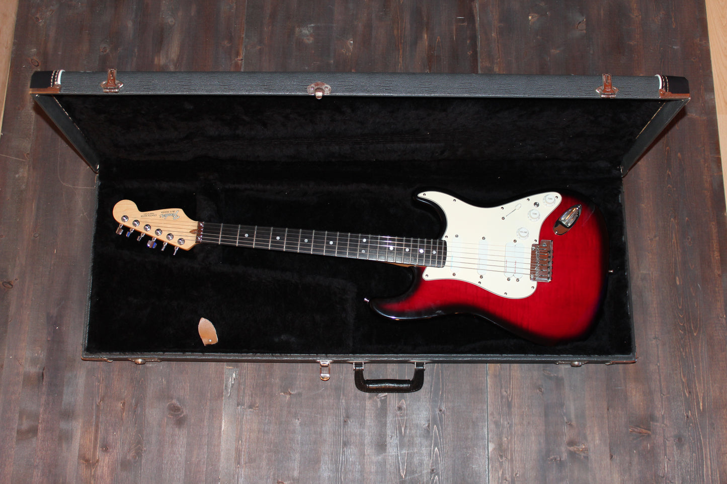 Fender Strat Plus Ultra Crimson Frost AAA Flame Maple Top 1990