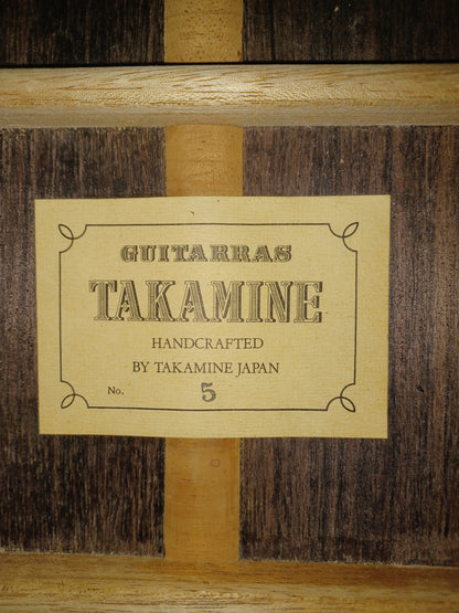 Takamine No 5 Concert Classical Guitar Japan 2000s
