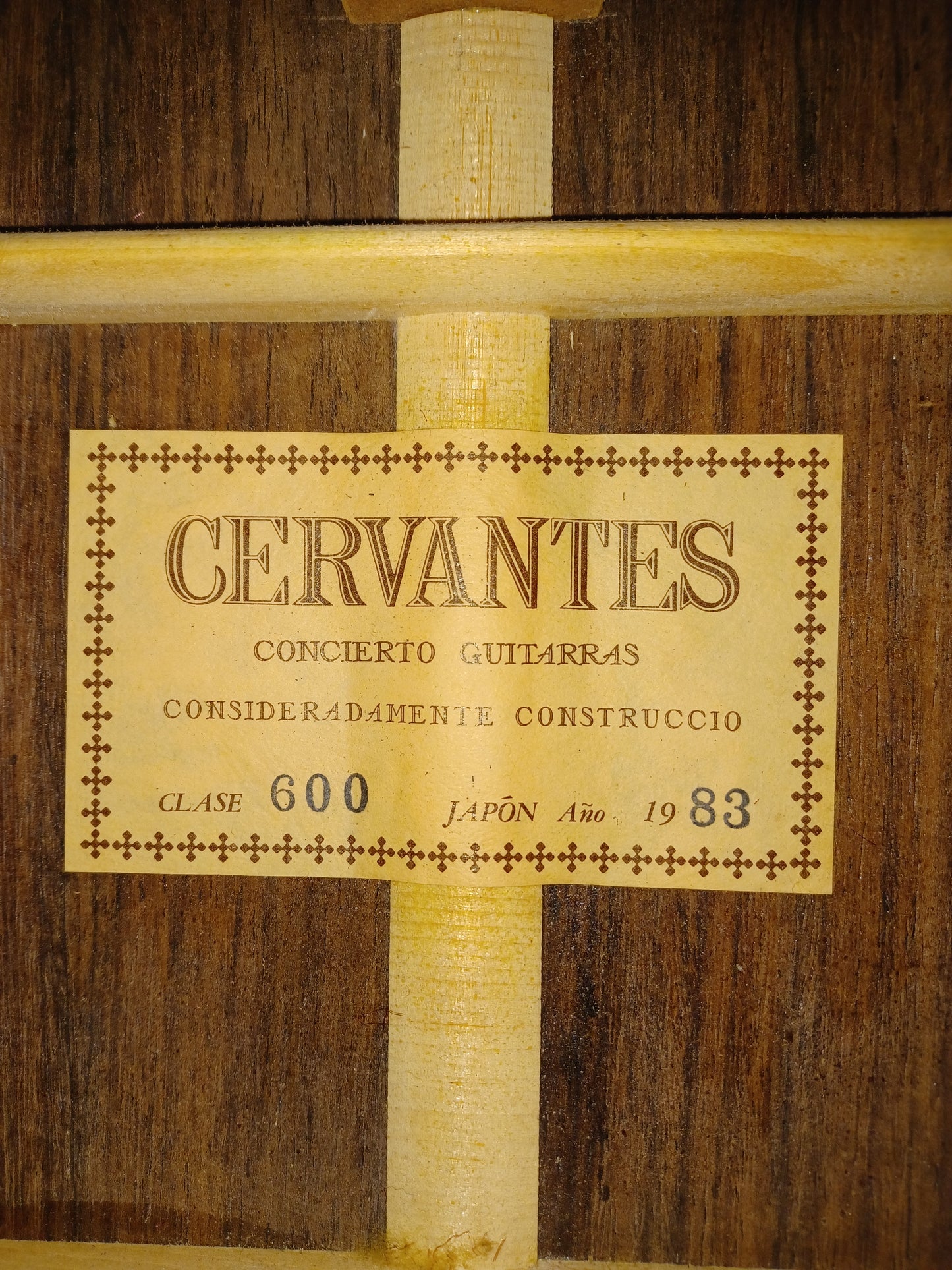 Cervantes Clase 600 Handmade Concert Classical Guitar Japan 1983